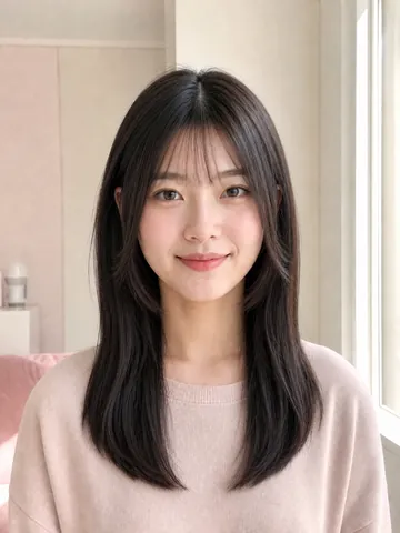 女生 AI 发型转换器预览：公主切