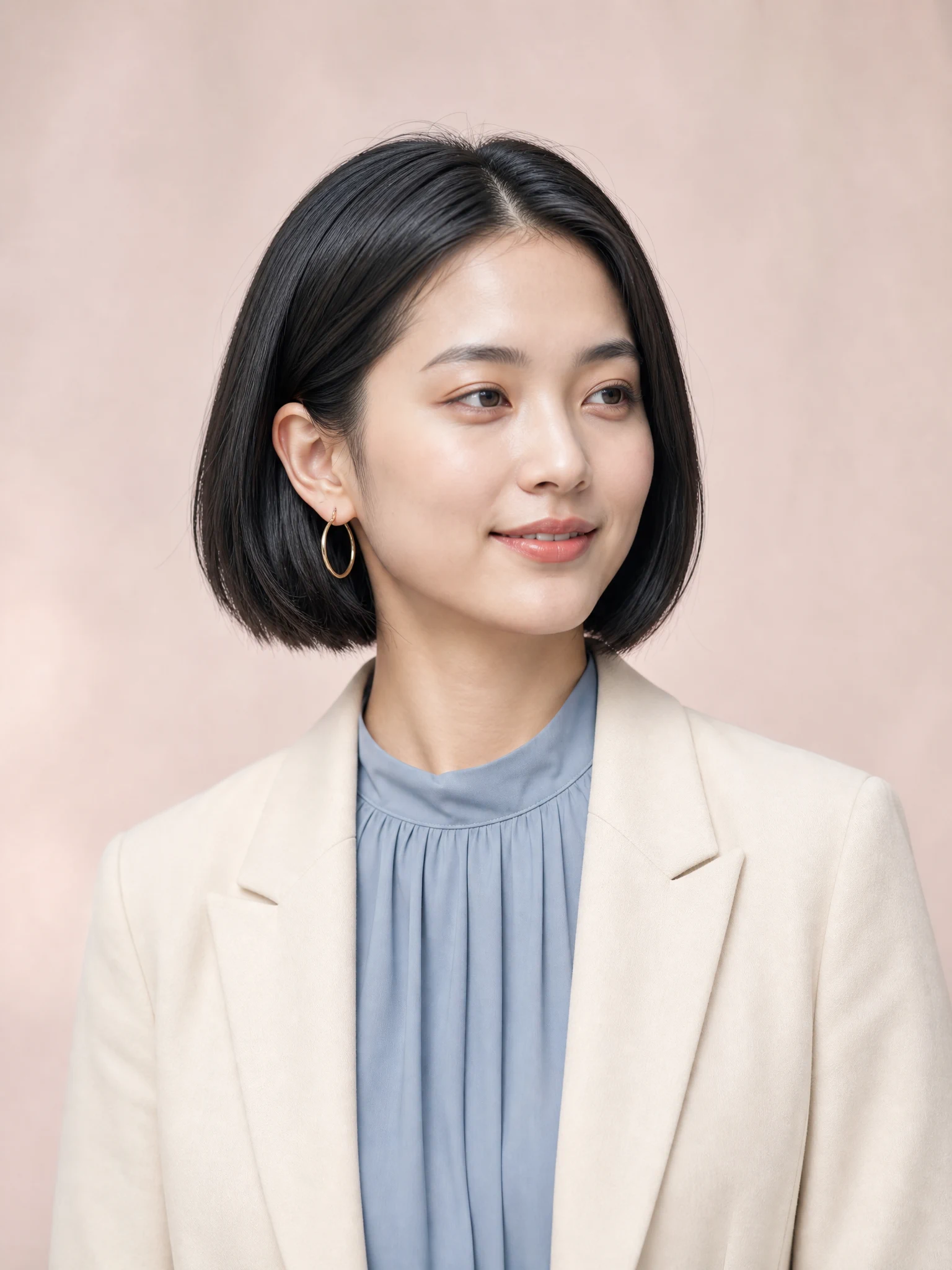 使用 AI 职业头像生成器制作的日本成年女性专业人像