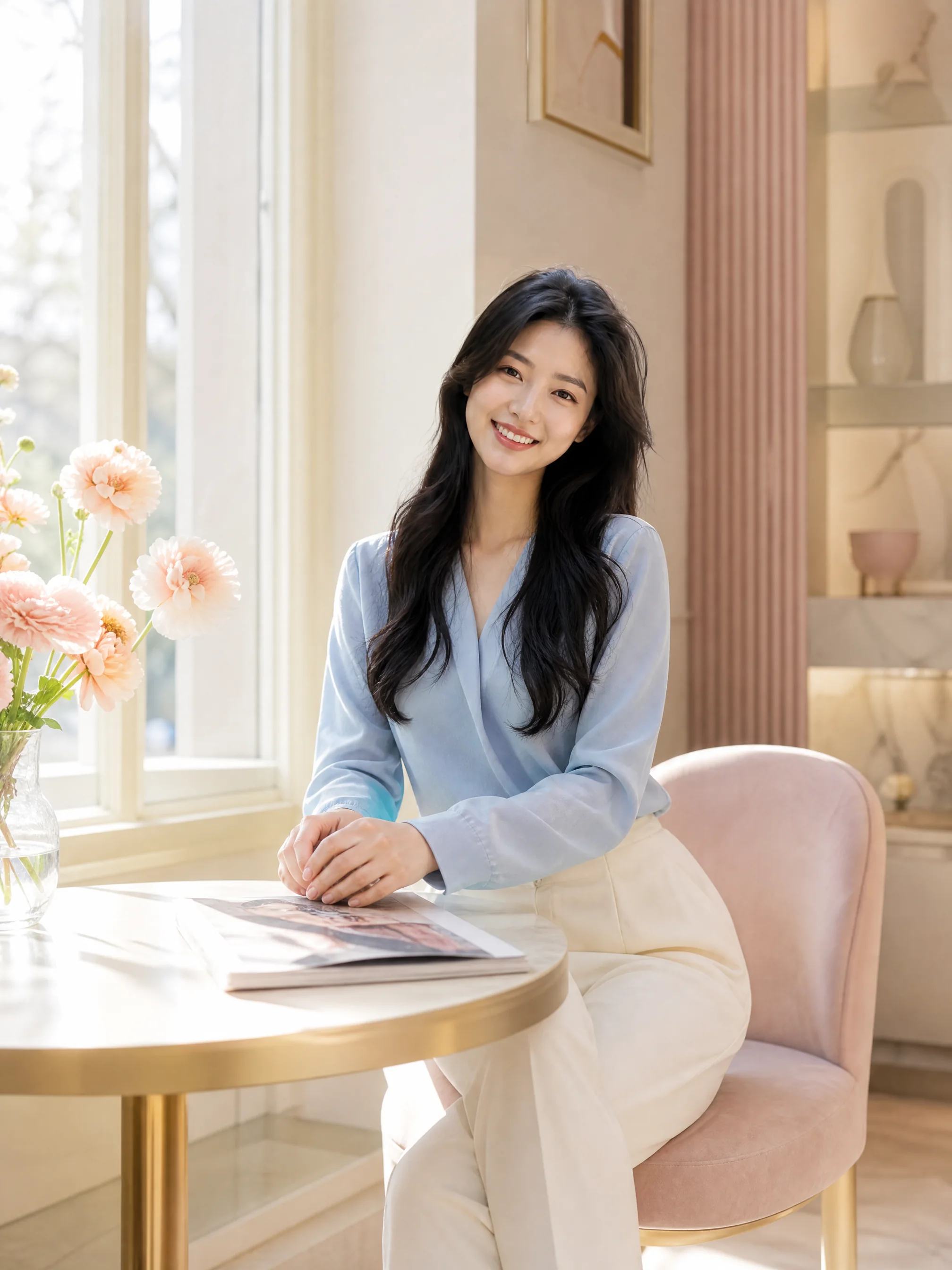 Adult Chinese university woman in a rooftop image from the Instagram Photo Generator