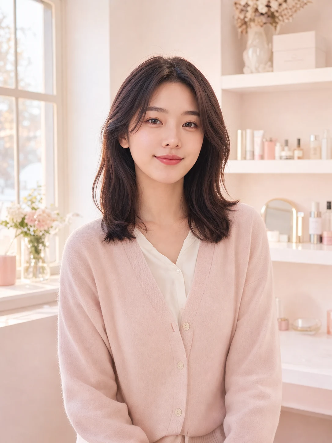 Original portrait with an almost bare face